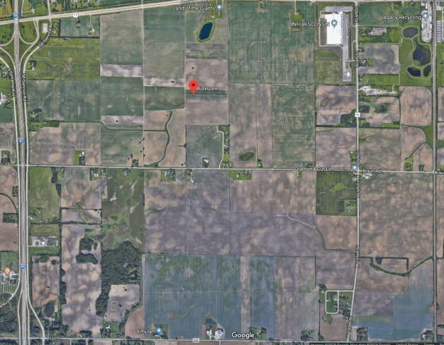 Google Maps satellite image of Foxconn site